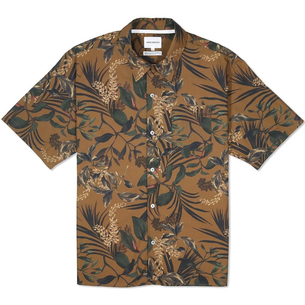 Brand New Norse Project Carsten Leaf Shirt, Small